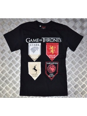 stonedfame Game Of Thrones Baskılı T-Shirt