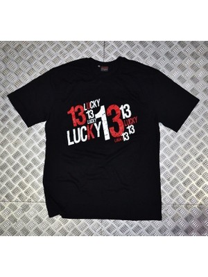 stonedfame Lucky Baskılı T-Shirt