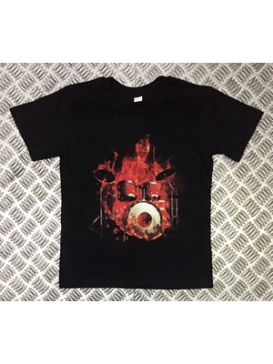 stonedfame Bateri Baskılı T-Shirt