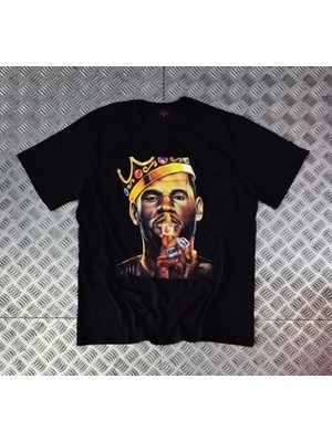 stonedfame Lebron James -Cleveland Cavalıers Baskılı T-Shirt