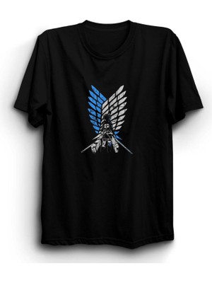 stonedfame Attack On Titan Anime Baskılı Tshirt