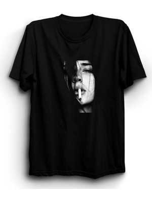 stonedfame Sigaralı Kadın Baskılı Tshirt