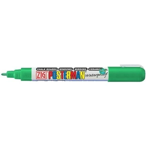 Posterman Waterproof Boyama Markeri Fine Uç 1 mm Yeşil