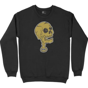 Sarı Kuru Kafa Siyah Sweatshirt