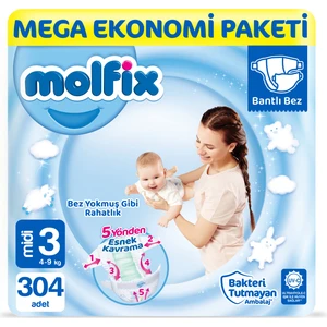 Bebek Bezi 3 Numara Midi 304'lü