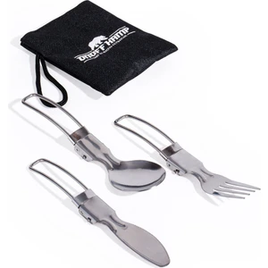 On Off Kamp Çatal Kaşık Bıçak Seti Katlanır Çantalı