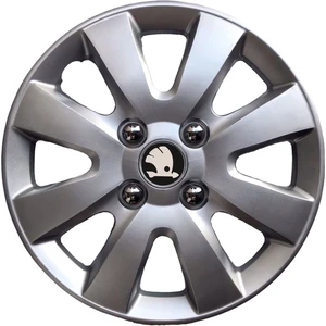 Hmnl  Skoda Octavia 15'' Inç Gri 4'lü Set Jant Kapağı Çelik Jant Görünümlü