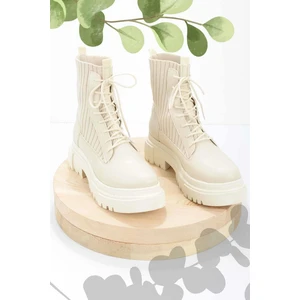 Krem  Kadın Bot & Bootie K02578000509