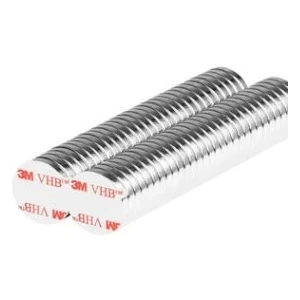 Yapışkanlı Neodyum Mıknatıs D10X1MM Çap  - 100 adet- Güçlü Neodyum Mıknatıs Magnet