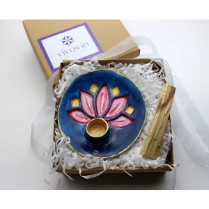 Vivus In El Yapımı Seramik Palo Santo Tütsülük Lotus  Okyanus Pembee