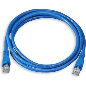 Net Dünya 2.5 mt Cat6e Ethernet, İnternet Network Kablosu ETL Verified To ETA/TIA 568 CAT6E Utp 4 Pairs 24 Awg Patch Cable Up 5004 Mavi