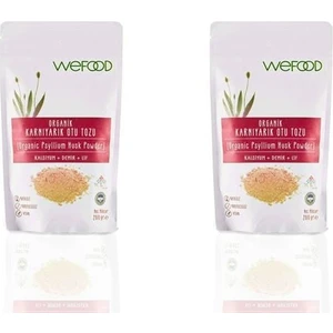 Organik Glütensiz Vegan Katkısız Karnıyarık Otu (Psyllium) Tozu 200 gr 2 Adet
