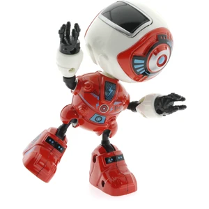 Dekoratif Sesli Işıklı Mini Sevimli Kırmızı Robot