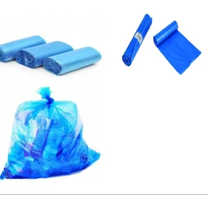Özkan Ambalaj Mavi Büyük Boy Çöp Poşeti 50'li  5 Rulo 65 x 80 cm
