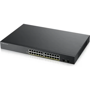 24-Port 10/100/1000 Gigabit PoE Switch | Smartmanaged | rack mount | 24 PoE + Port | 170 Watt  | 2 SFP Port | VLAN, IGMP, QoS [GS1900-24HP]