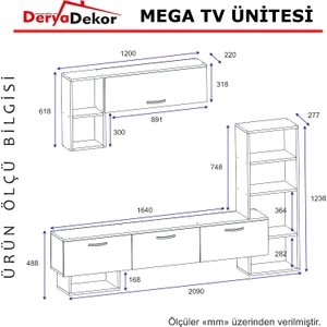 Derya Dekor Mega Tv Ünitesi