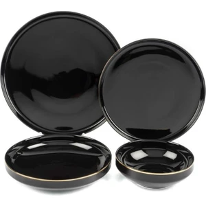 Mikasa Moor Black Modern 24 Parça Yemek Takımı
