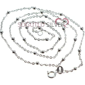 Söğütlü Silver Top Top  Gümüş  Yaldızlı Zincir(Toplu Zincir)