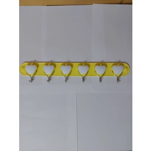 Yapışkanlı Askı Figürlü Yapışkanlı 6 Kancalı Banyo Mutfak Seramik Cam Askısı S