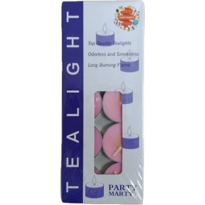 Party Marty Mum Tea-Lıght Kokulu 10'lu Pembe