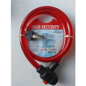 Zhongli Cable Lock 15X1000 mm Boyunda  Dayanıklı Bisiklet ve Motor Kilidi
