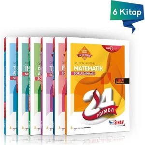 Sınav Yayınları 8. Sınıf LGS Tüm Dersler Soru Bankası 24 Adımda Kazandıran Set