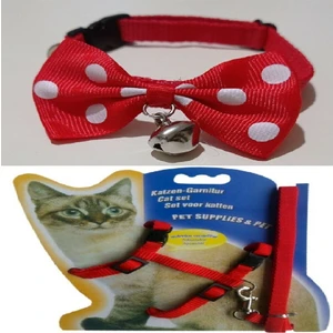 Muca Kedi Tasma Seti (Boyun ve Göğüs Tasması)