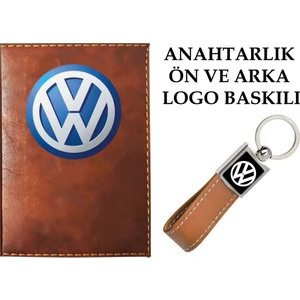 Promosyon Denizi Wolsvogen  Logolu Taba Ruhsat Kabı ve Wolsvogen Logolu Anahtarlık