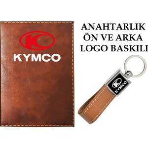 Promosyon Denizi  Kymco Logolu Taba Ruhsat Kabı ve Kymco Logolu Anahtarlık