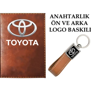 Promosyon Denizi Toyota  Logolu Taba Ruhsat Kabı ve Toyota Logolu Anahtarlık