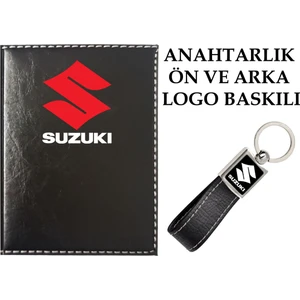Promosyon Denizi  Siyah Ruhsat Kabı ve Anahtarlık