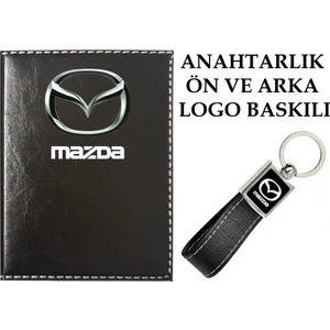 Promosyon Denizi  Mazda Logolu Siyah Ruhsat Kabı ve Mazda Logolu Anahtarlık