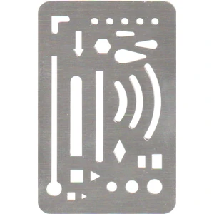 Metal Silgi Şablonu 85X55 mm N:st-5