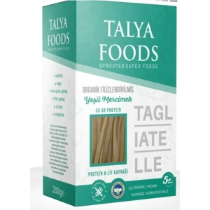 Talya Foods Talya Organik Filizlendirilmiş  Yeşil Mercimek Taglıatelle 200 G