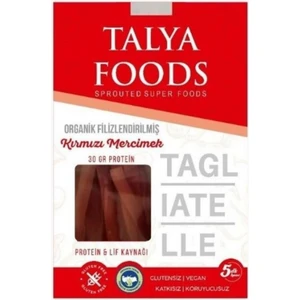 Talya Foods Talya Organik Filizlendirilmiş Kırmızı Mercimek Taglıatelle 200 gr