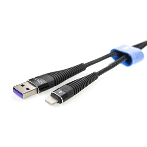 Apple iPhone Uyumlu Lightning 5A 100 W Örgülü Hızlı Şarj ve Data Kablosu 1 Metre