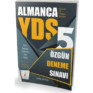Pelikan Tıp Teknik Yayıncılık YDS Almanca Özgün 5 Deneme Sınavı