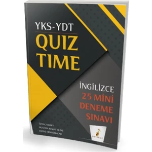 Pelikan Tıp Teknik Yayıncılık YKS-YDT Ingilizce Quiz Time 25 Mini Deneme Sınavı