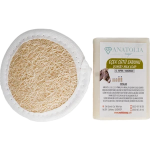 Anatolia Soap Eşek Sütü Sabunu + Kabak Lifi