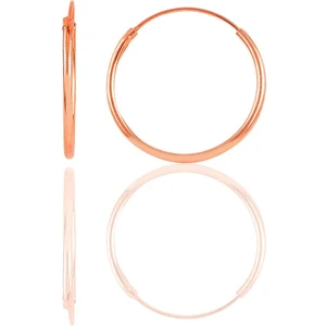 Söğütlü Silver Gümüş Rose Halka Küpe