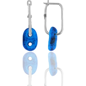 Söğütlü Silver Gümüş Süryani Nazarlığı Göçmen Küpe