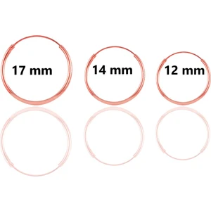 Söğütlü Silver Gümüş Rose Üç Boydan Oluşan Halka Kombin Küpeler