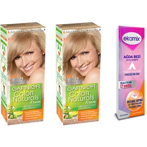 Color Naturals Set Boya 9-13 Küllü Sarı X2 + Ekamix Ağda Bandı
