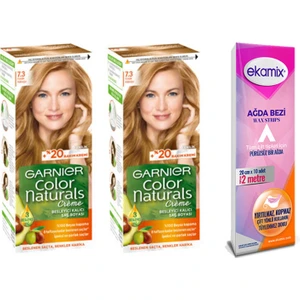 Color Naturals Set Boya 7-3 Fındık Kabuğu x 2 + Ekamix Ağda Bandı
