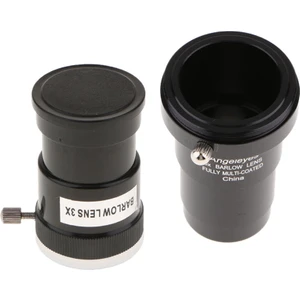 1.25 Inç Teleskop Barlow Lens 5x 3x Mercek Astronomi Fotoğrafçılık Için Set  (Yurt Dışından)