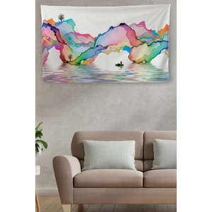 Harita Sepeti Duvar Örtüsü Soyut  Kanvas Duvar Halısı 4032