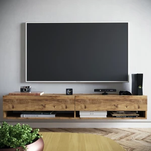 L'occi Concept Delphin 180 cm Kapaklı Raflı Tv Ünitesi DLP9-A Çam