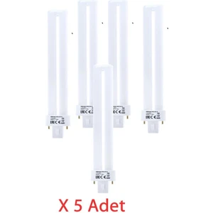 Dulux S 11W Kompak Floresan Ampul Sarı Işık 2700K 23,5 cm (5 Adet)