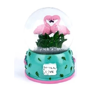 Flamingo Mini Boy Kar Küresi (Turkuaz)