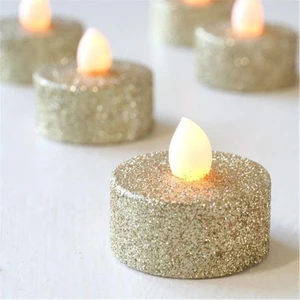 Petrıx PD203-4 4'lü LED Tealight - Yanma Efektli Golden-Atın ( 2 Paket)
